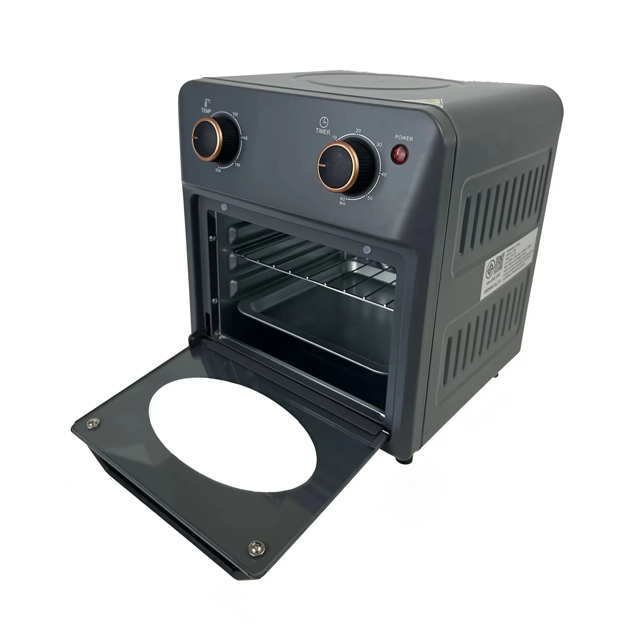 Wholesale 11L Air Fryer Oven | Two Knob Control | 1250W | 100-230°C | Apexdura OEM/ODM Manufacturers, Manufacturer