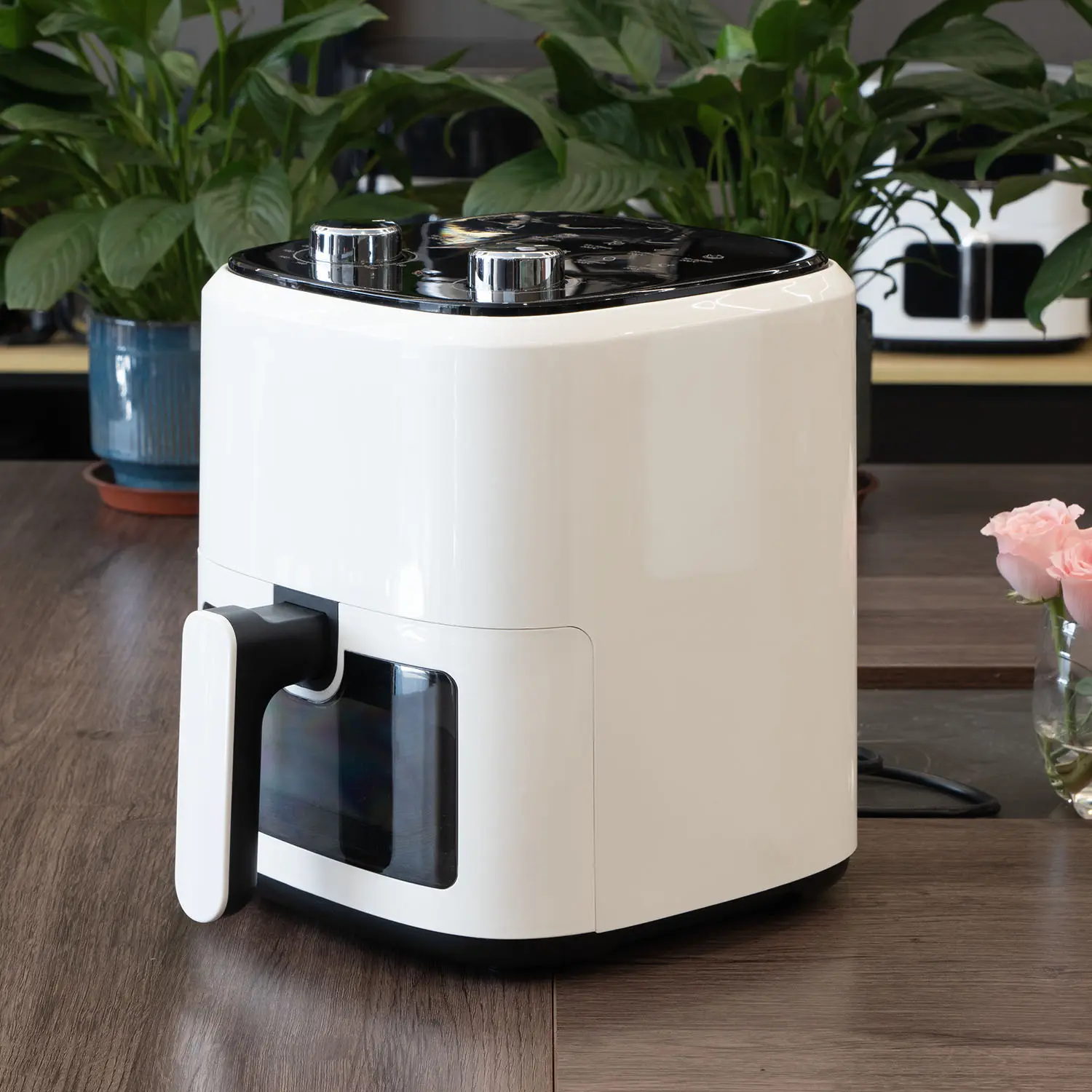 China Mechanical Air Fryer 4.5L with Window 1350W Compact Size OEM ODM Manufacturers, Factory