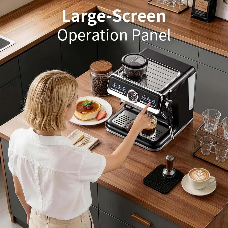 China QF-6118 Button Control Coffee Machine Supplier, Factories