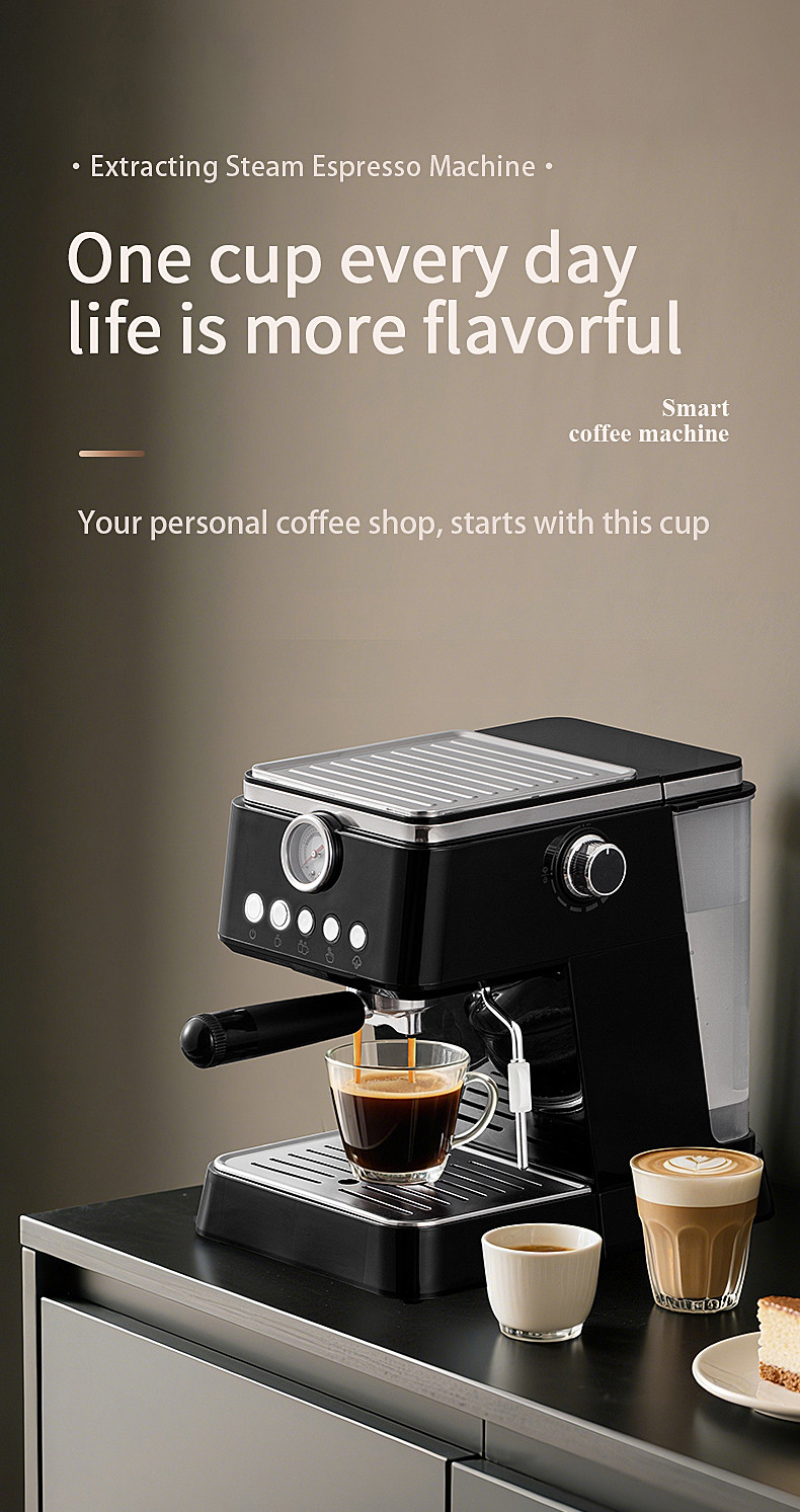 N68L 20Bar Professional Espresso Machine with Milk Frother (1)