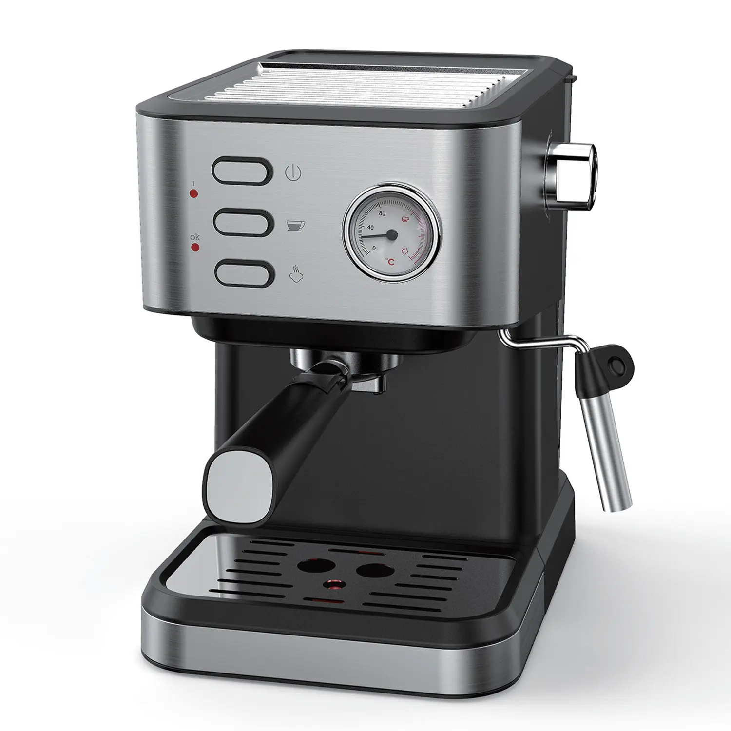 Wholesale 15 bar espresso coffee machine CM3020 with 1.5L water tank and frothing nozzle - Apexdura OEM Manufacturers, Supplier