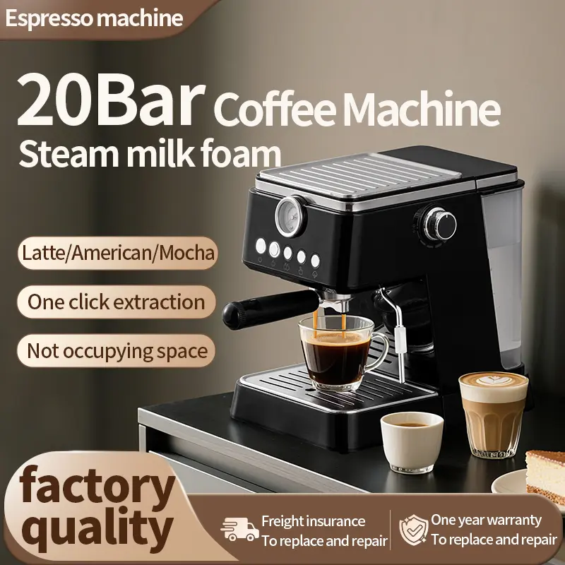 China N68L 20Bar Professional Espresso Machine with Milk Frother Supplier, Factory