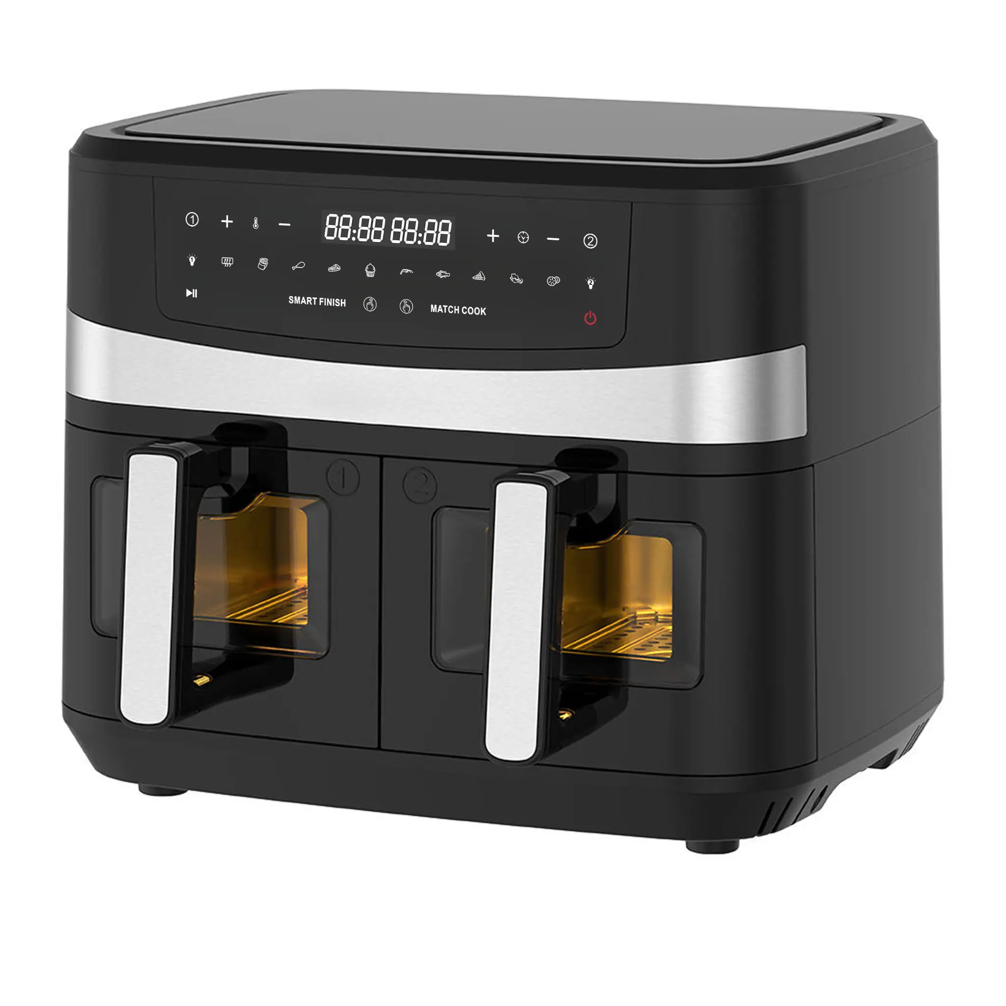 China 5L+5L Dual Basket Digital Air Fryer | Model KDF-5599DW Manufacturer, Factories