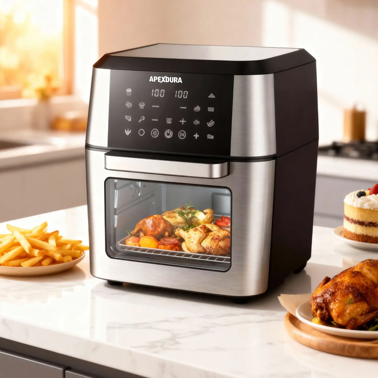 China Air Fryer Oven 12L 360 Hot Air Circulation Digital Control OEM ODM Manufacturer, Factories