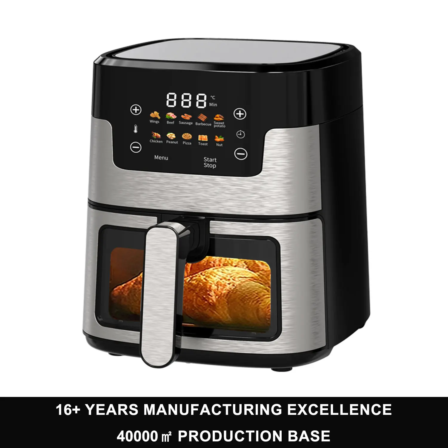 China 4.5L Digital Air Fryer Stainless Steel Heating Tube 1350W Microcomputer Control OEM ODM Manufacturers, Manufacturer
