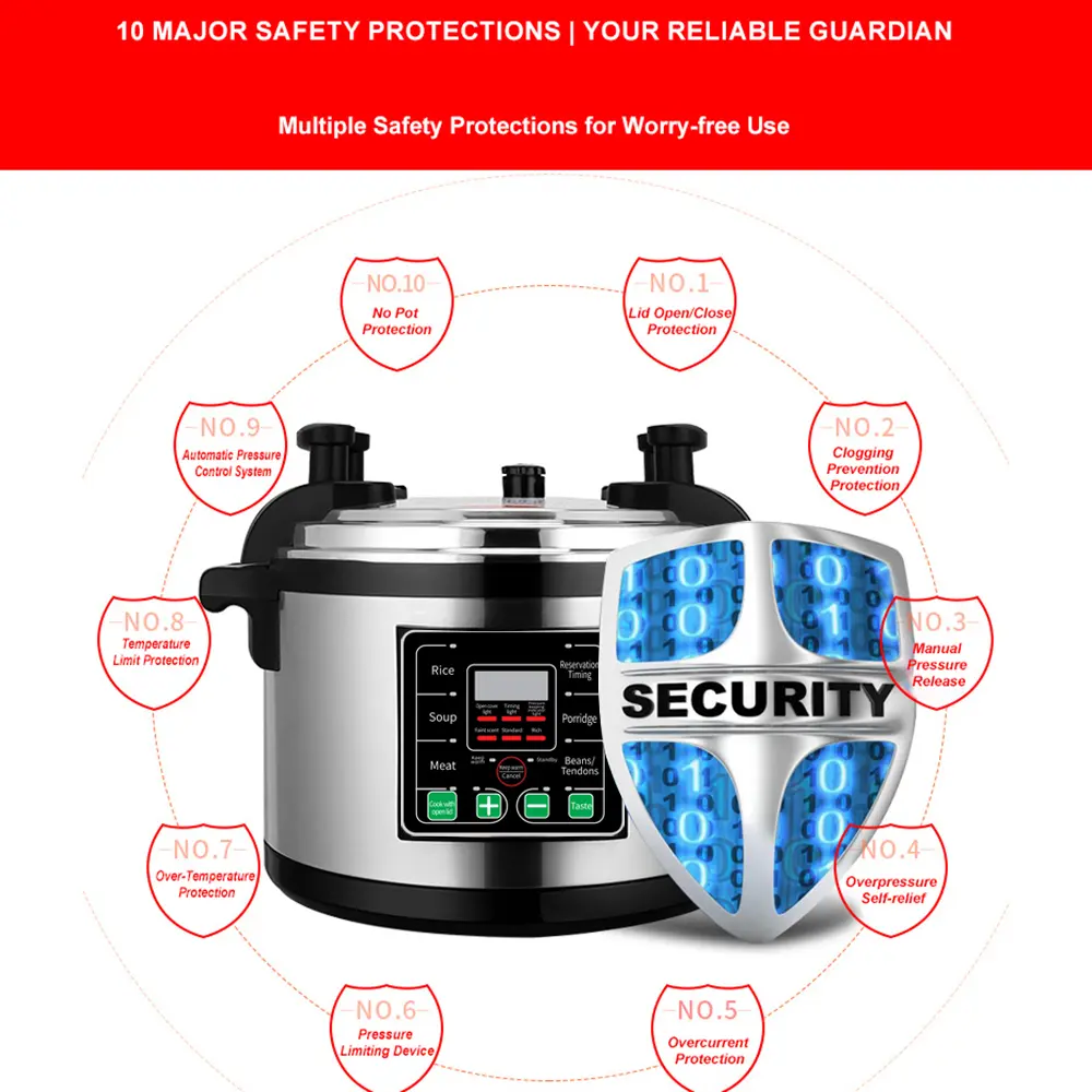 China Commercial Electric Pressure Cooker 65L - 3500W Large Capacity Manufacturers, Factories
