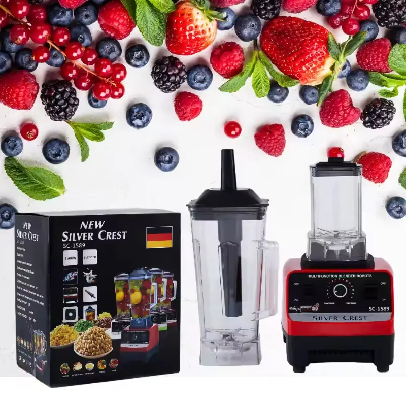 Wholesale 2L 3000/4500W Silver Crest Big Powerful Smoothies Large Commercial Blender SC-1589 Manufacturers, Manufacturer
