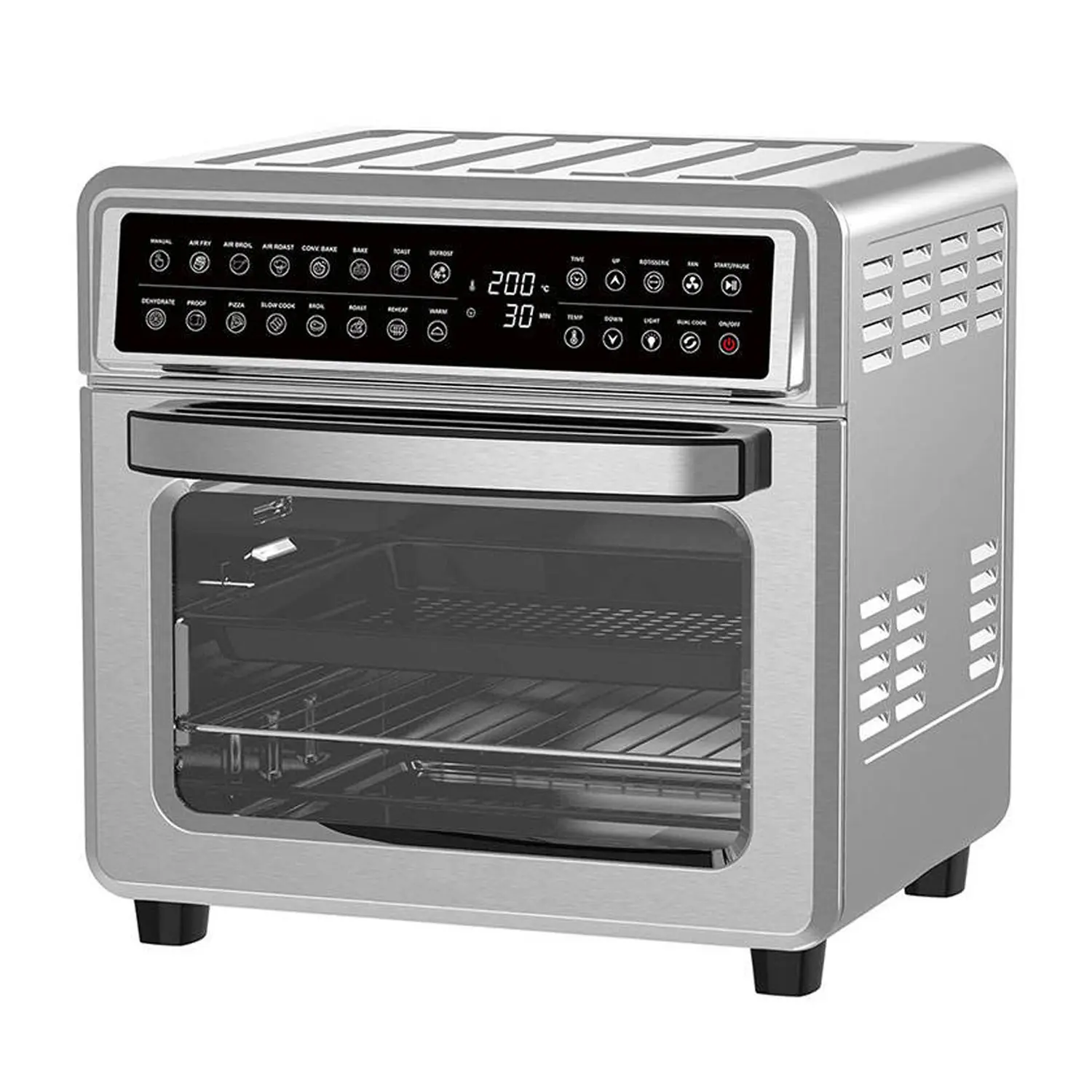 China 23L Air Fryer Oven | 1800W | LED Touch Screen | KRF-819 / 819B / 819D / 819L / 819S | Apexdura OEM/ODM Manufacturer, Factories