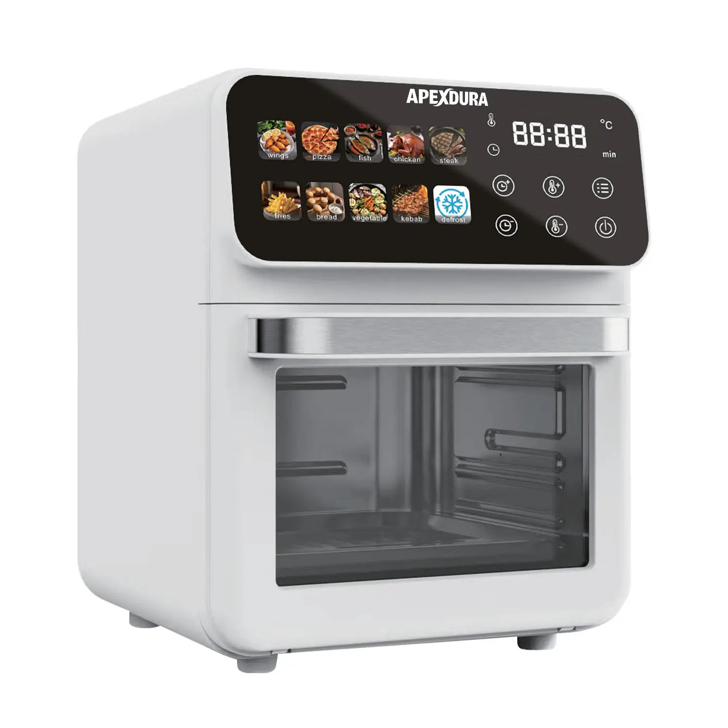 Wholesale Digital Air Fryer 10L 1350W Touch Screen with Window 10 Preset Menus Supplier, Factory