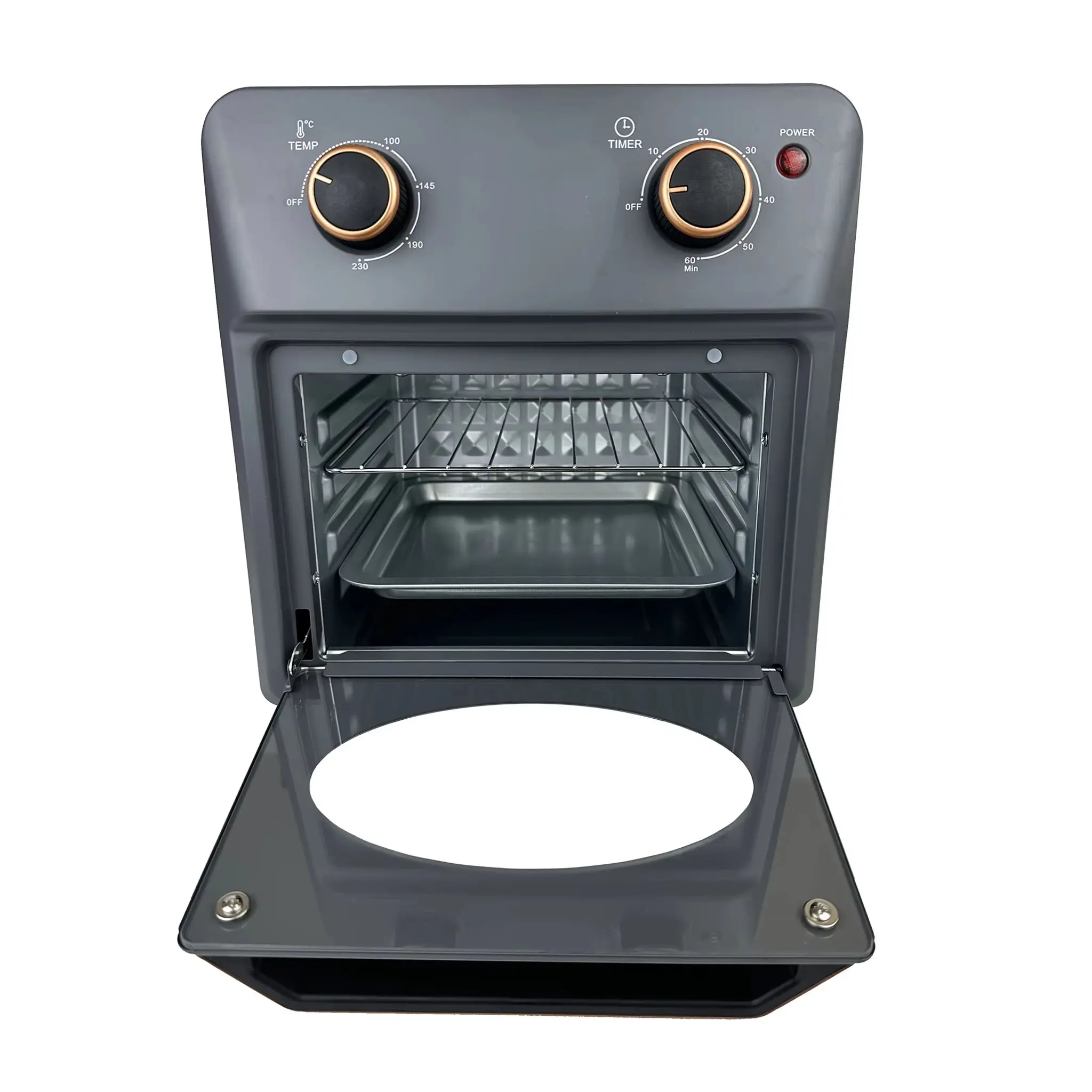 Wholesale 11L Air Fryer Oven | Two Knob Control | 1250W | 100-230°C | Apexdura OEM/ODM Manufacturers, Manufacturer