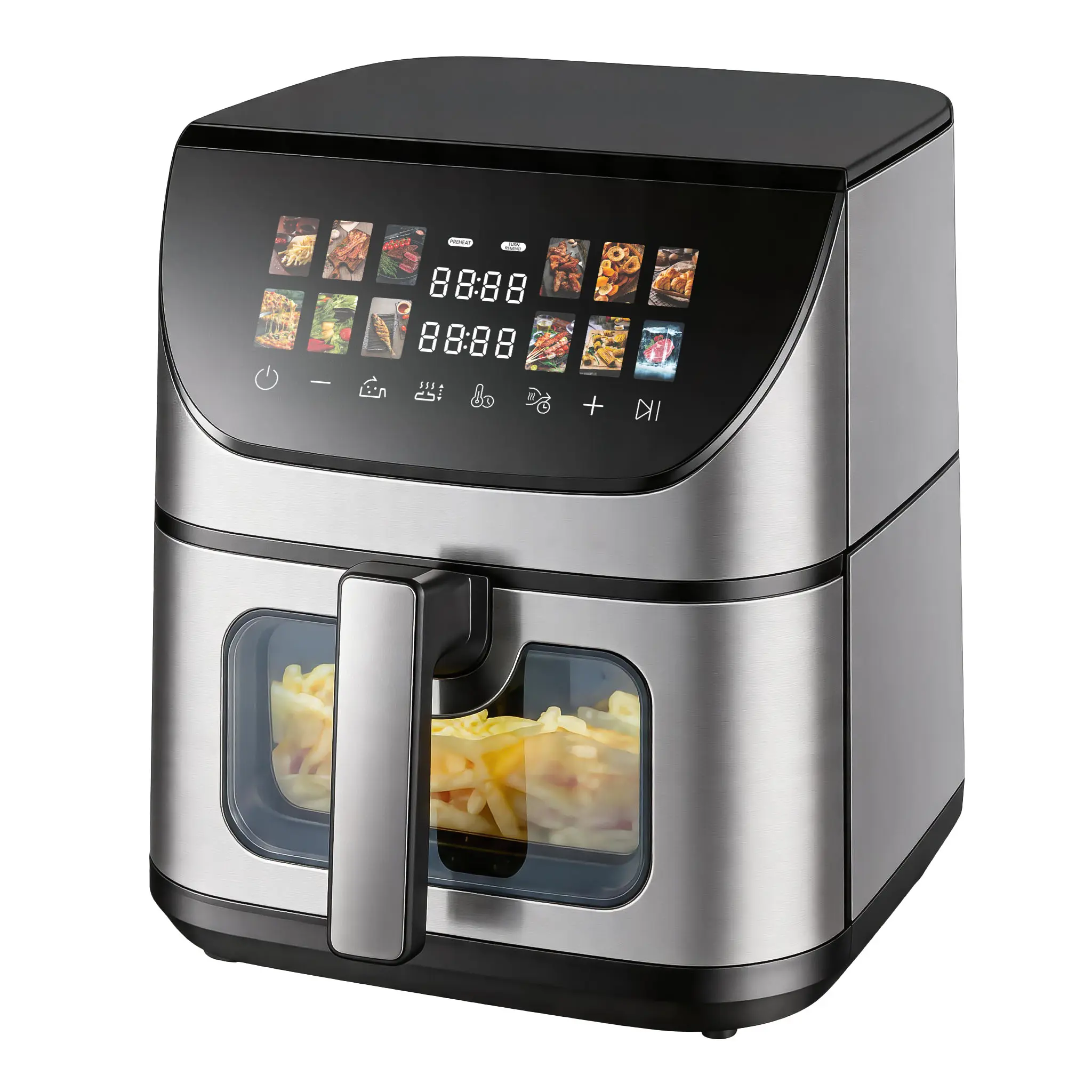 China 8005A-SW Digital Air Fryer – 8.0L 1700W Touch Panel Upper & Lower Dual Heating 100-240V Manufacturers, Factory