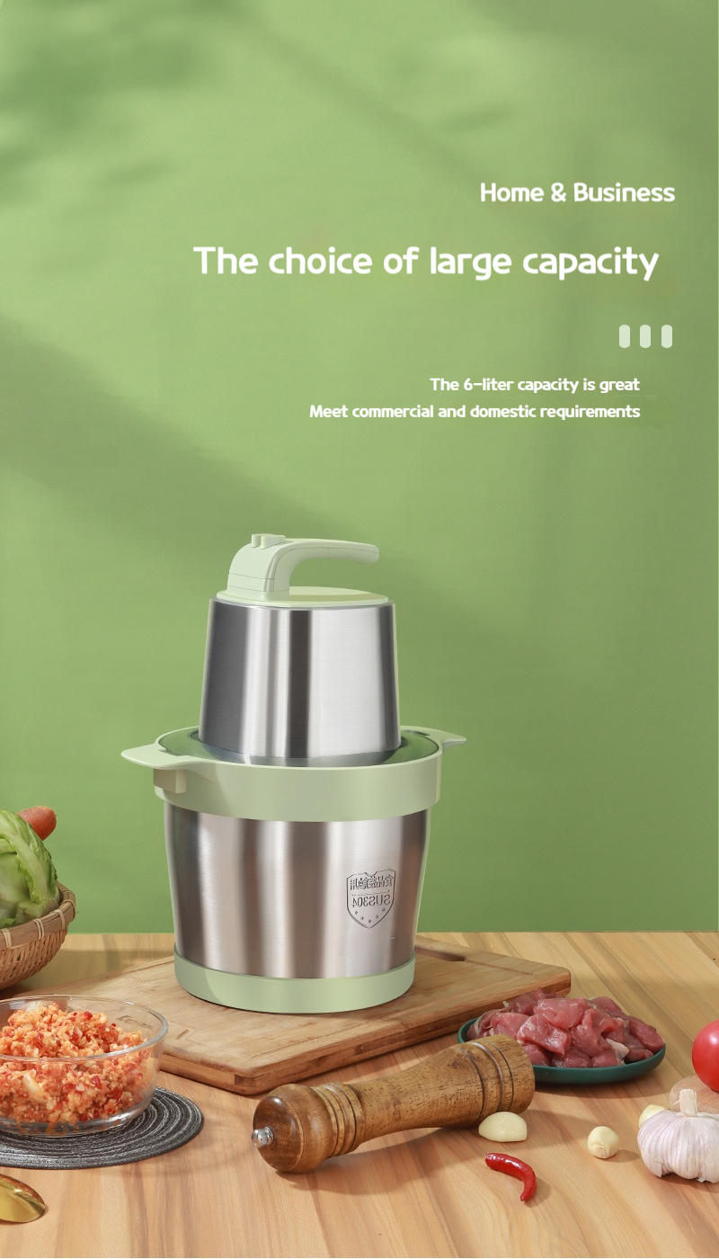 MG-1606 6L Meat Grinder - 1600W, ABS & Stainless Steel (1)