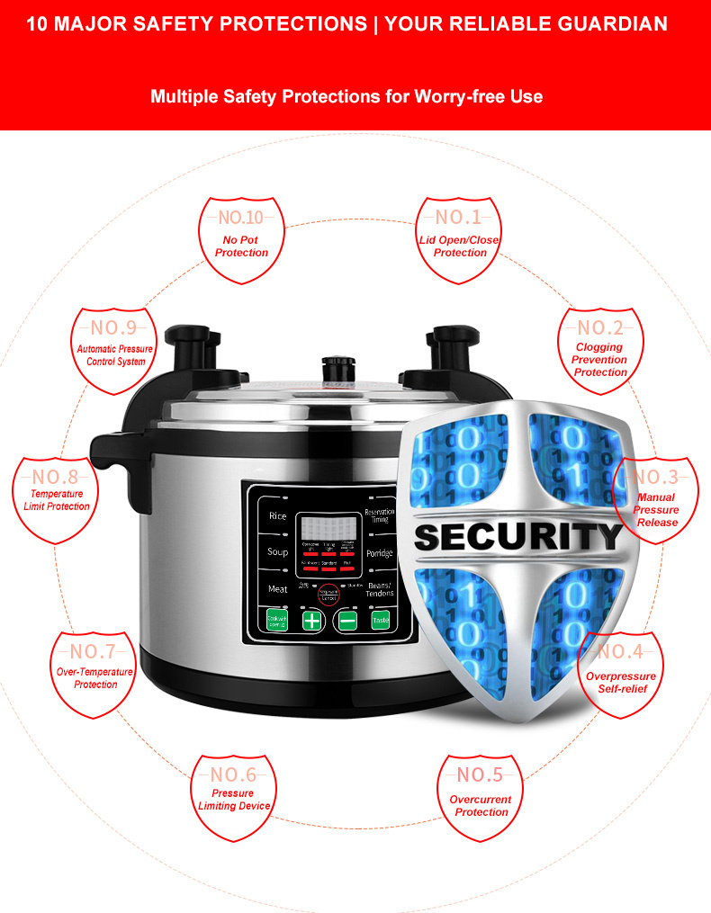 Commercial Electric Pressure Cooker 65L - 3500W La02