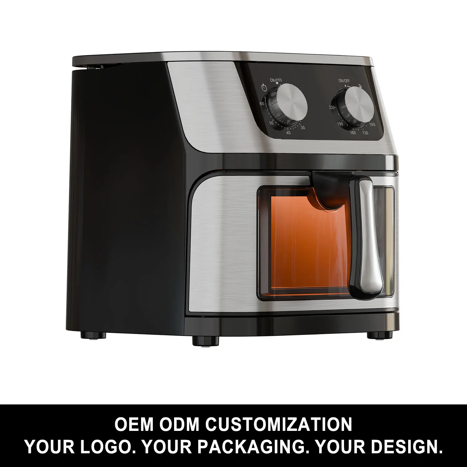 Wholesale 8L Mechanical Air Fryer with Window Knob Control 2800W Non Stick Coating OEM ODM Manufacturers, Manufacturer