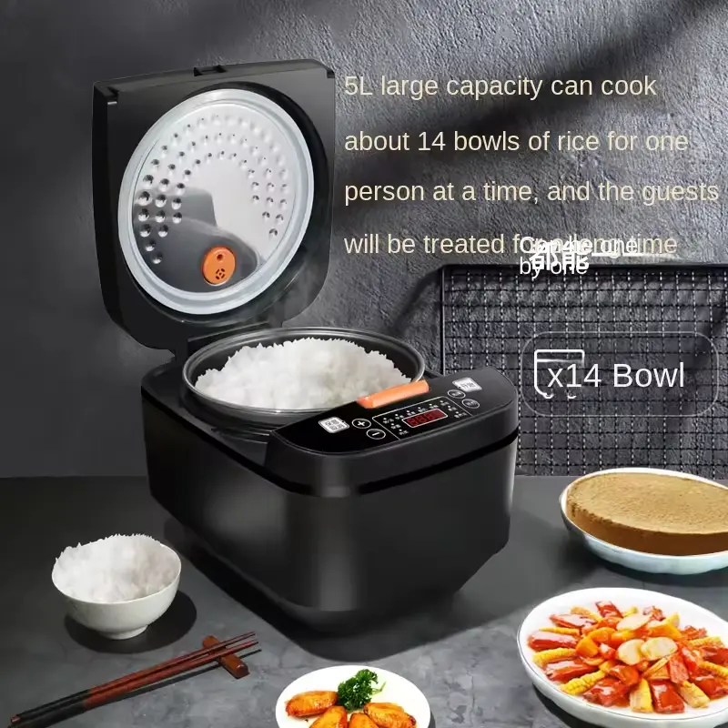 Wholesale Aluminum Pot 5L Smart Digital Touch LCD Multi Non-Stick Silver crest Home Electric Digital Rice Cooker Suppliers, Factories