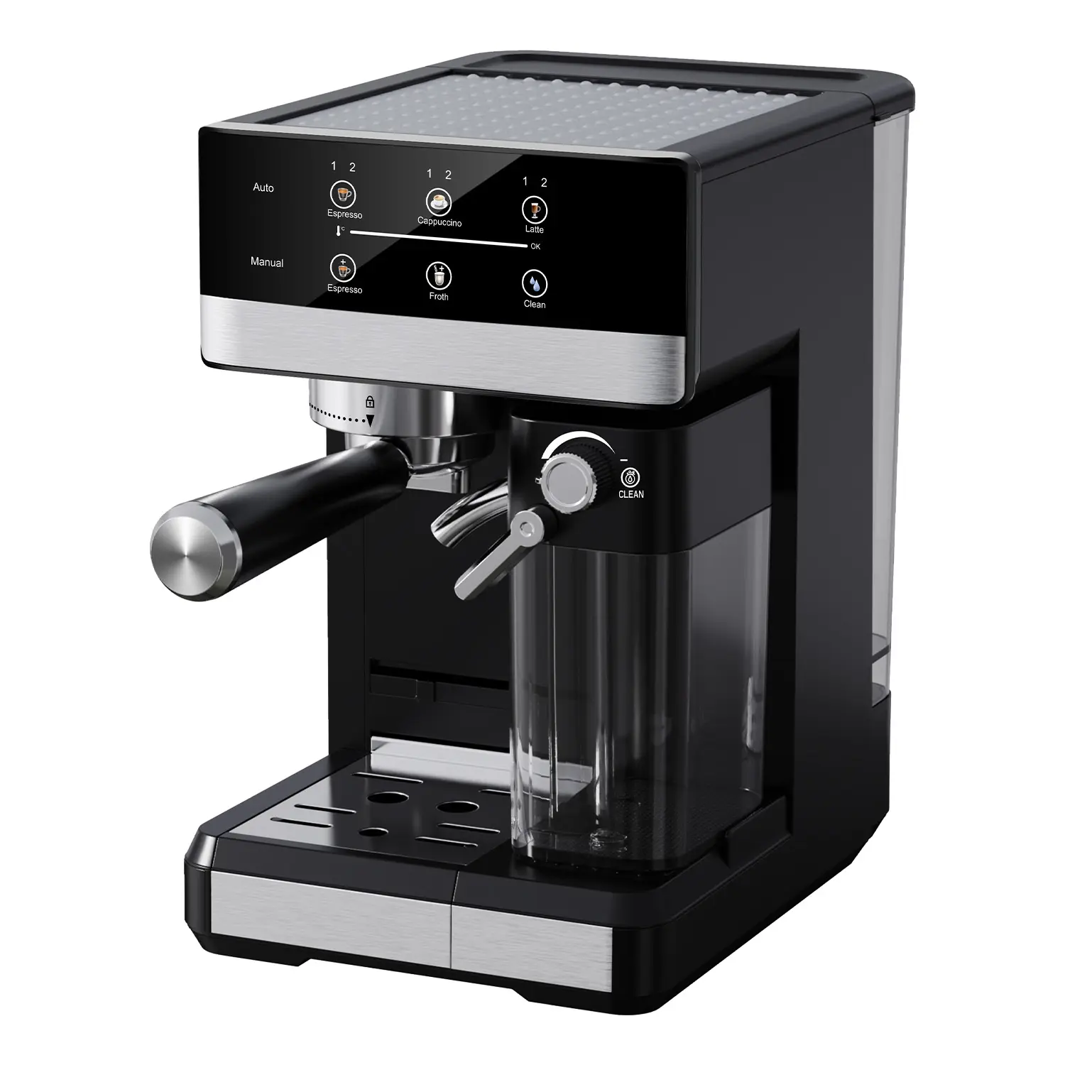 Wholesale Automatic Espresso Coffee Machine | Model CM5340 | IMD Touch Color Display | 1.8L Water Tank | 20 Bar | Apexdura OEM/ODM Manufacturers, Factory