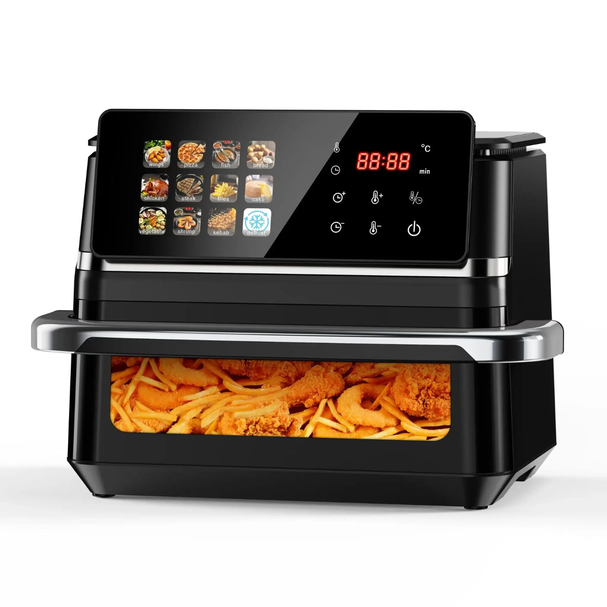 Wholesale 10L Digital Air Fryer | iPad Color Screen | 12 Preset Menus | Single Large Drawer | Model BW-IP8020D | Apexdura OEM/ODM Manufacturer, Supplier