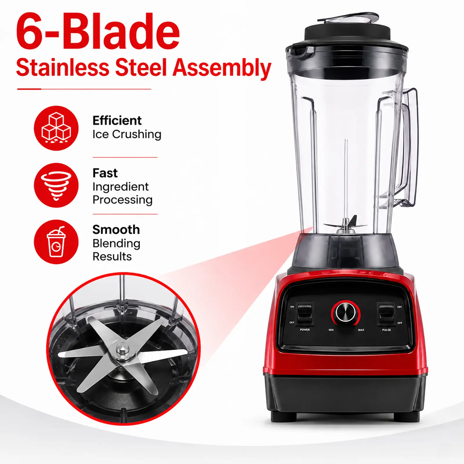 China CM-811 2200W Heavy Duty Commercial Blender with 2.5L/4L Jar Suppliers, Supplier