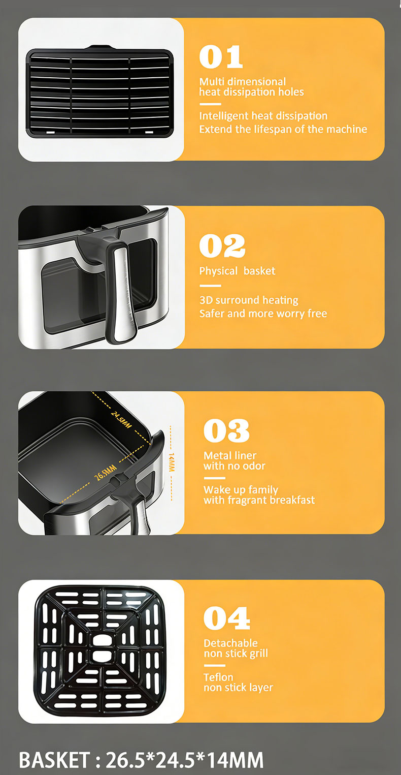 8L Air Fryer Inner Design Detail 09
