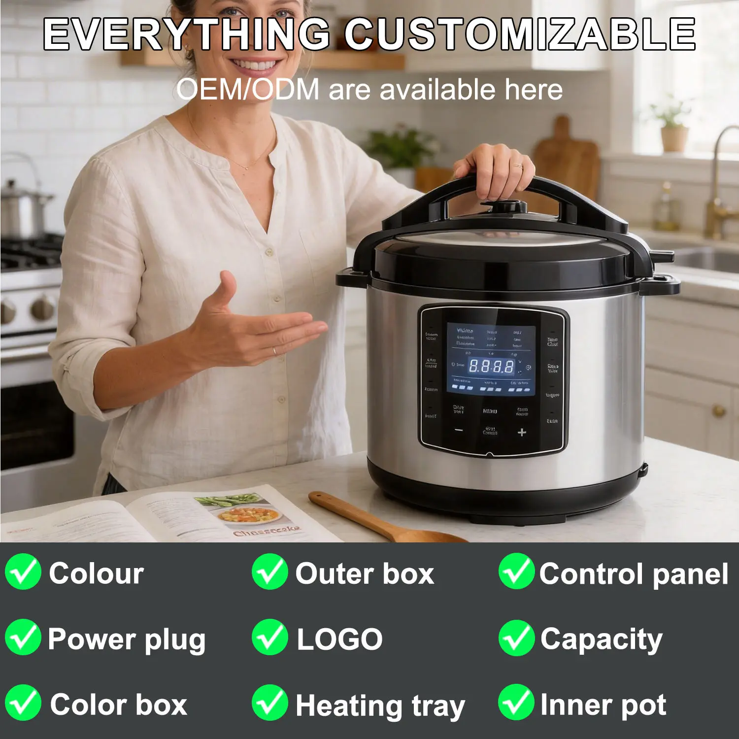Wholesale Electric Pressure Cooker 5L/6L – OEM/ODM Custom Available Manufacturers, Manufacturer