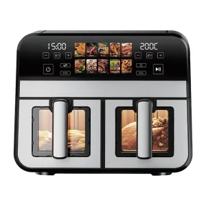 China RA940DSV Dual Basket Air Fryer – 9L 4.5L+4.5L 2400W Smart Touch Supplier, Factories