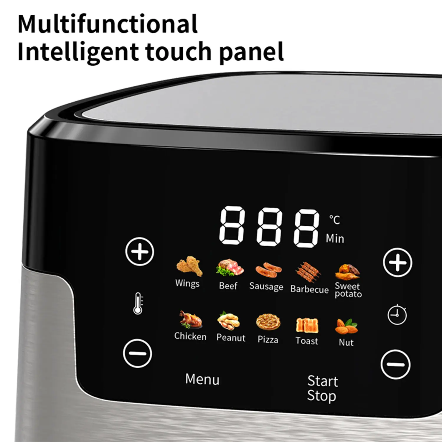 China 4.5L Digital Air Fryer Stainless Steel Heating Tube 1350W Microcomputer Control OEM ODM Manufacturers, Manufacturer