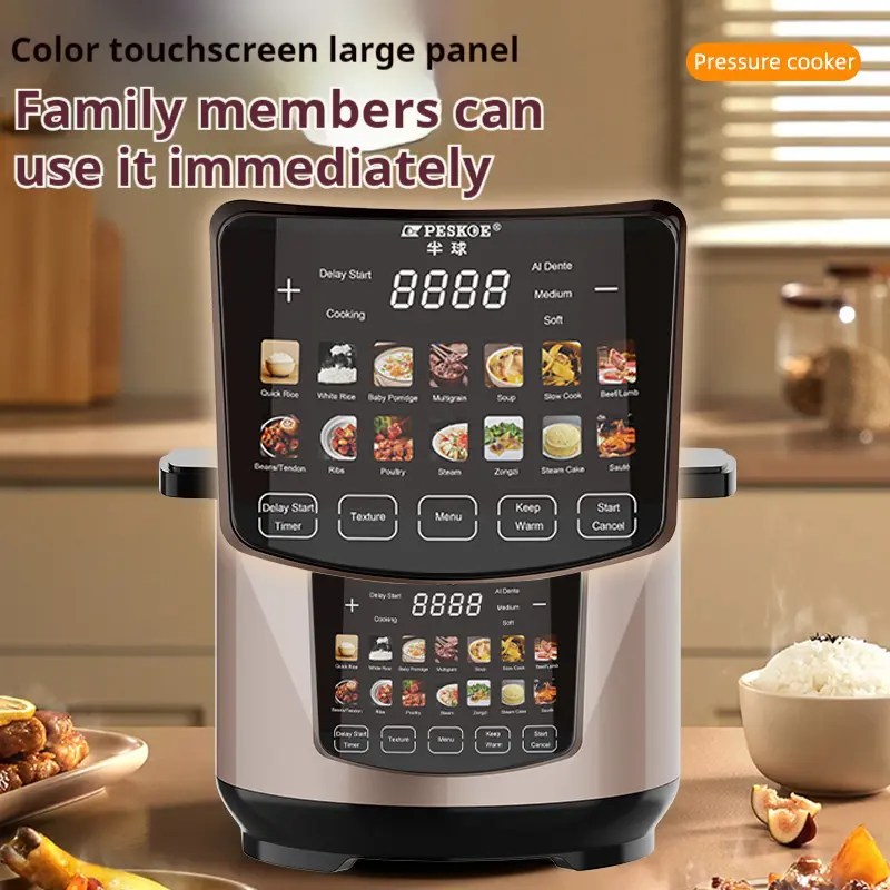 Wholesale OEM ODM NEW High Quality Commercial or Household Pressure Cooker with a Aluminium Inner Pot 5L6L New Electric Pressure Cooker Supplier, Factory
