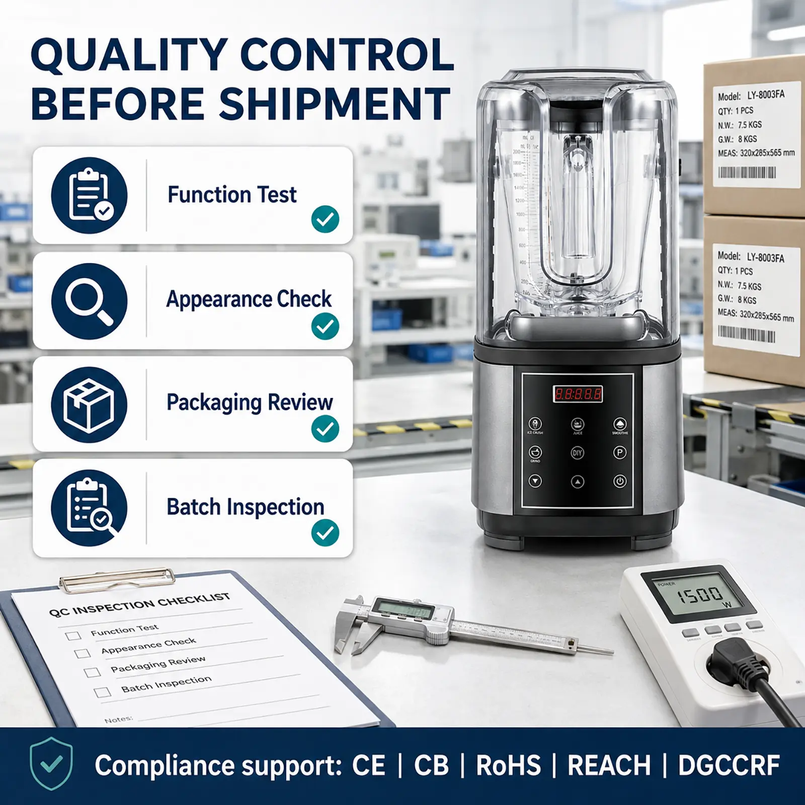 Wholesale 1500W 2L Commercial Blender for Smoothies, Ice Crushing and Beverage Shops Manufacturers, Supplier