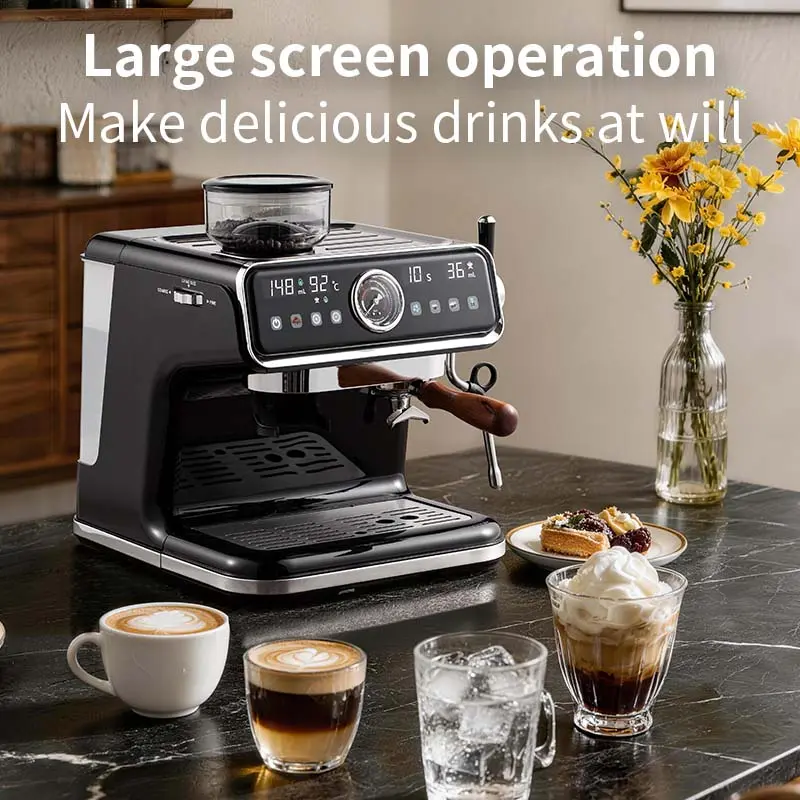 Wholesale QF-8118 Touch Control Coffee Machine - 2600W Dual Boiler, Adjustable Extraction Temperature 88-95°C Manufacturers, Factory