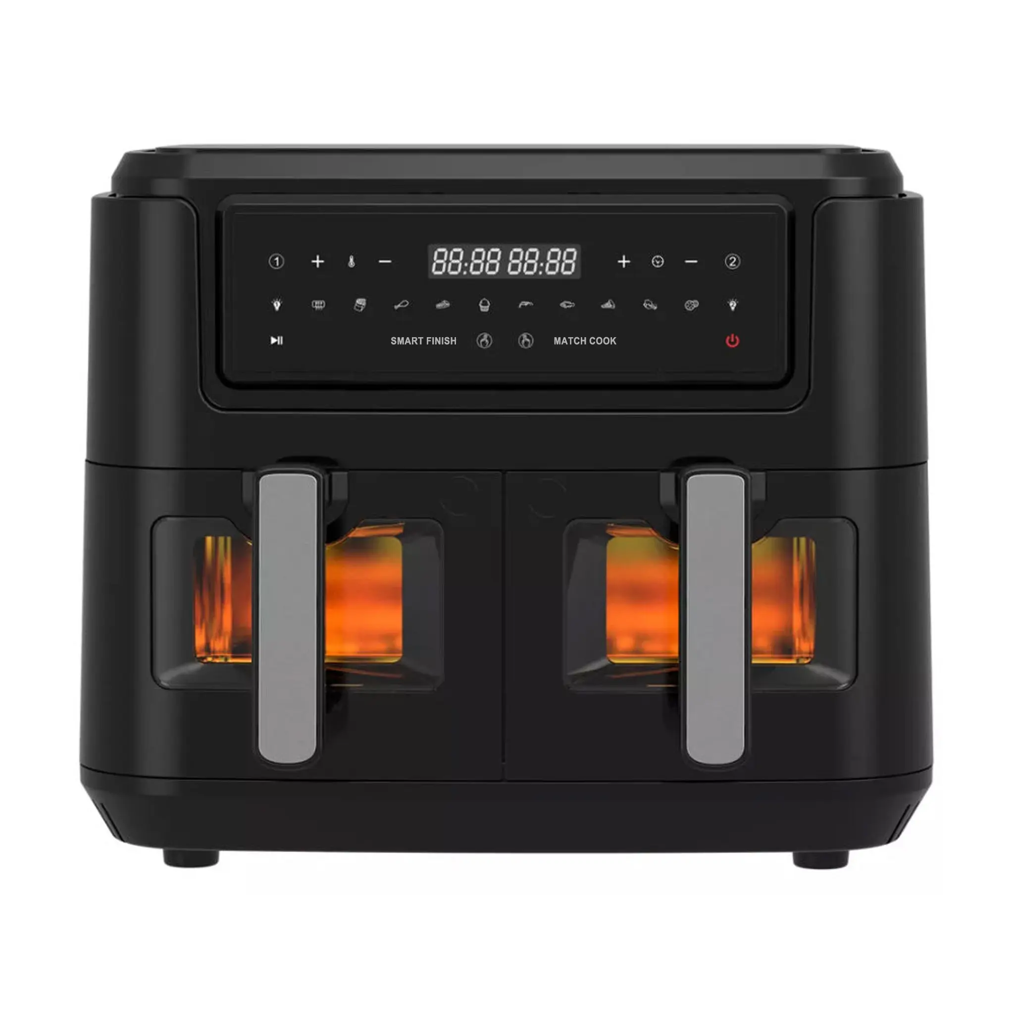 China Dual Basket Digital Air Fryer – 5L+5L | 2400W | Touch Screen | 50-200°C | 0-60min Timer Manufacturer, Factory