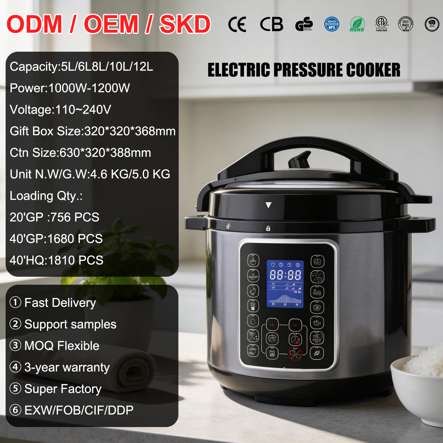 Electric Pressure Cooker Detail 2