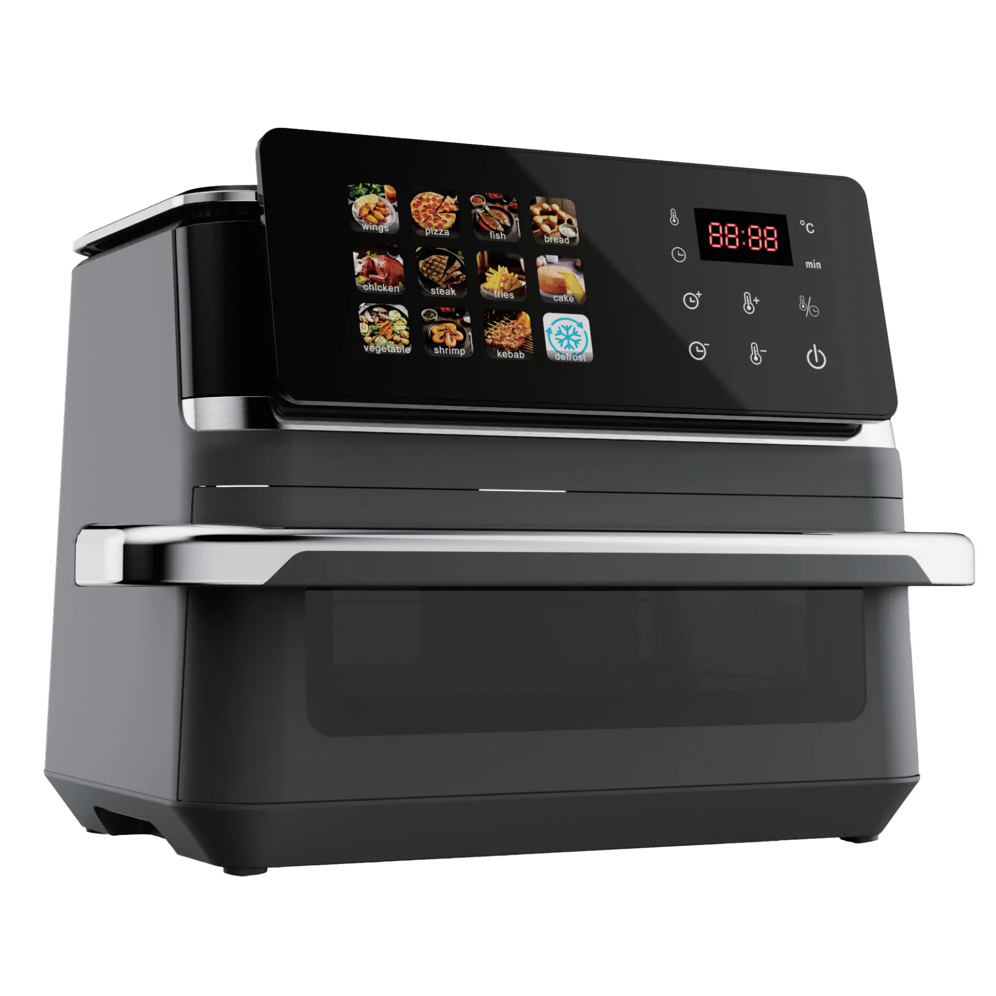 Wholesale 10L Digital Air Fryer | iPad Color Screen | 12 Preset Menus | Single Large Drawer | Model BW-IP8020D | Apexdura OEM/ODM Manufacturer, Supplier