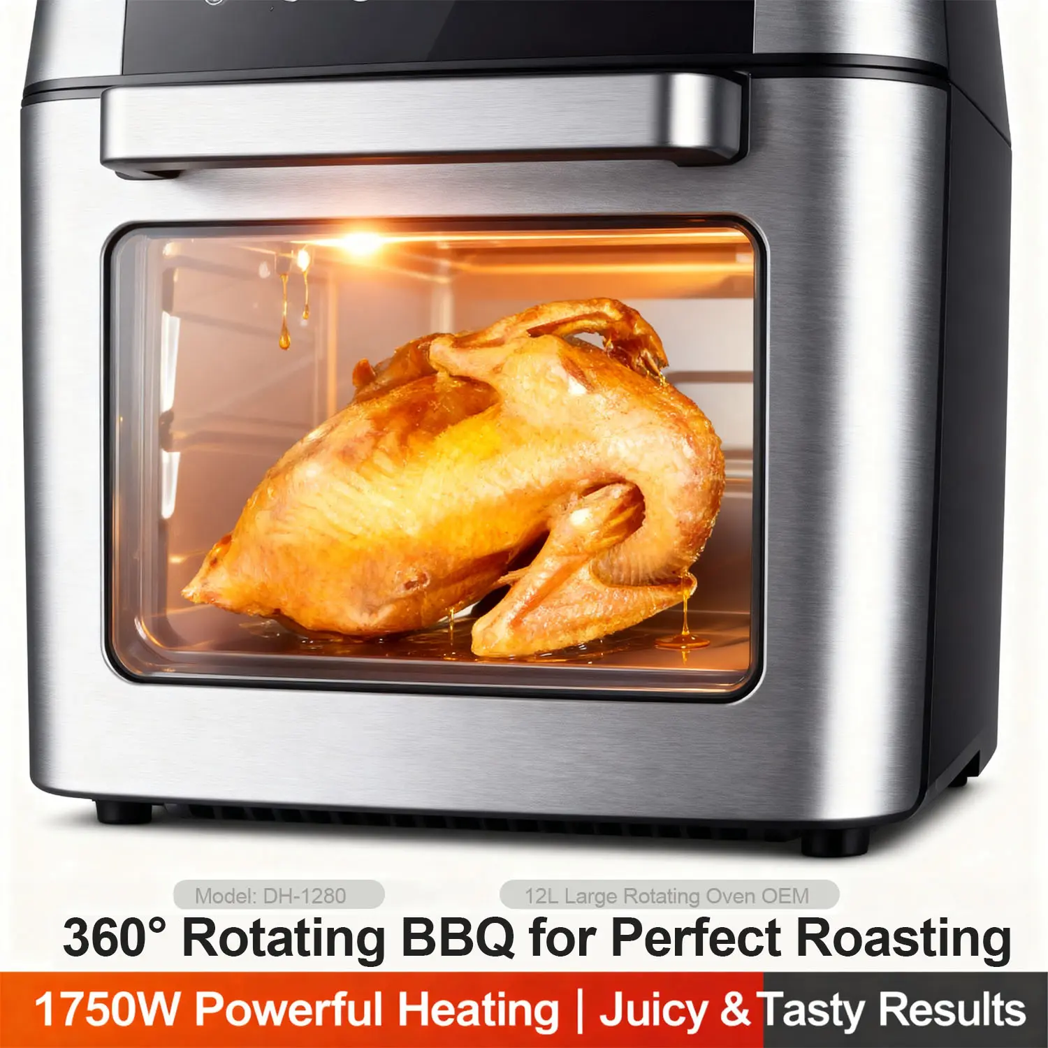 China Air Fryer Oven 12L 360 Hot Air Circulation Digital Control OEM ODM Manufacturer, Factories