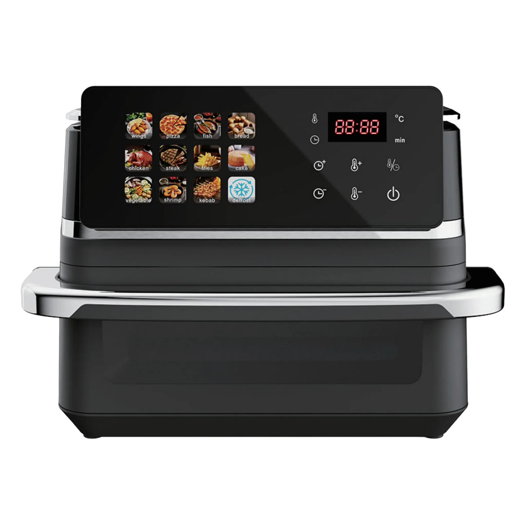 Wholesale 10L Digital Air Fryer | iPad Color Screen | 12 Preset Menus | Single Large Drawer | Model BW-IP8020D | Apexdura OEM/ODM Manufacturer, Supplier