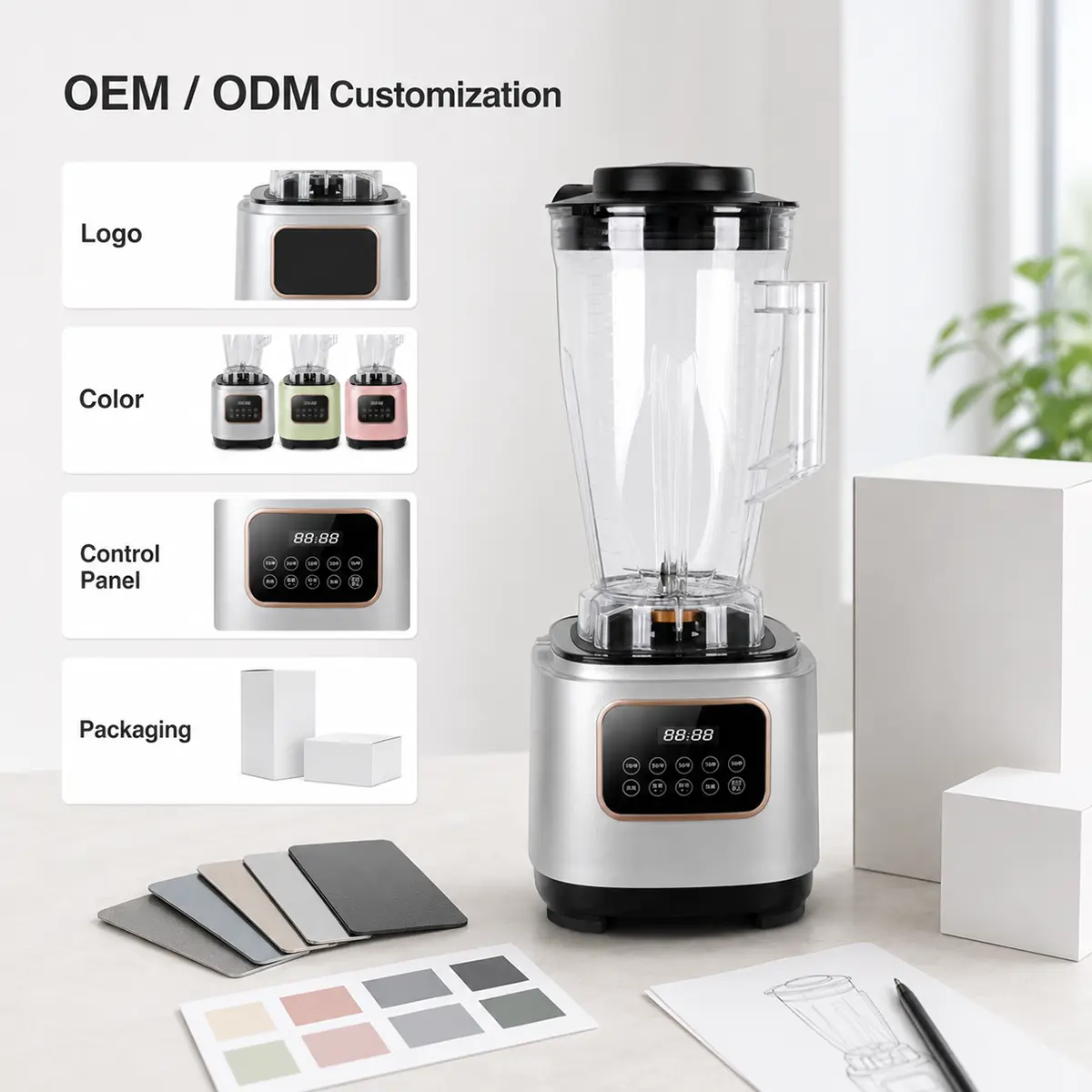 China Commercial Blender LY-8003C 2200W High Power Blender for OEM/ODM Wholesale Manufacturers, Factory