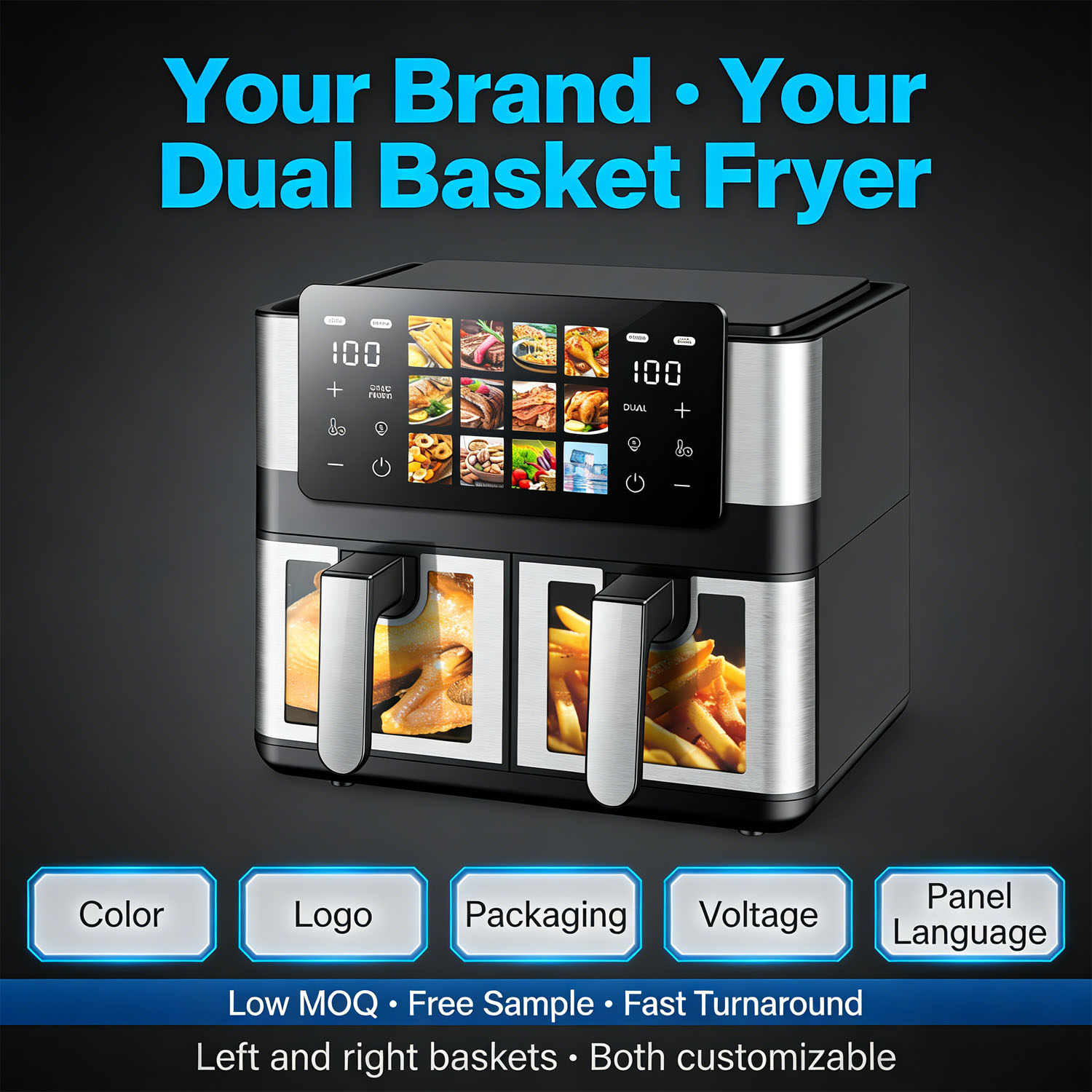 Dual Zone Air Fryer - Custom Factory Services