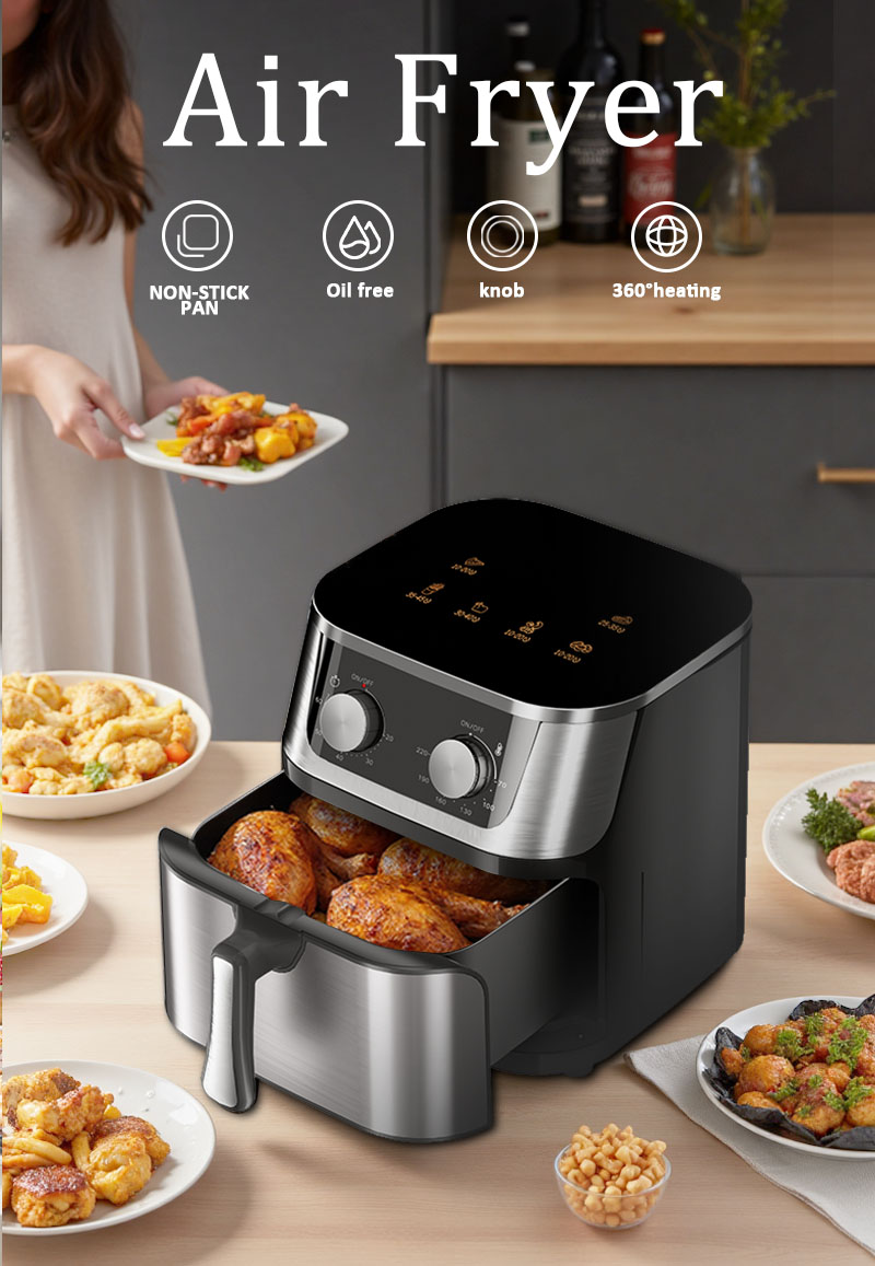 KZG26 8L Mechanical Air Fryer 1400W 110-220V Wide Voltage (1)