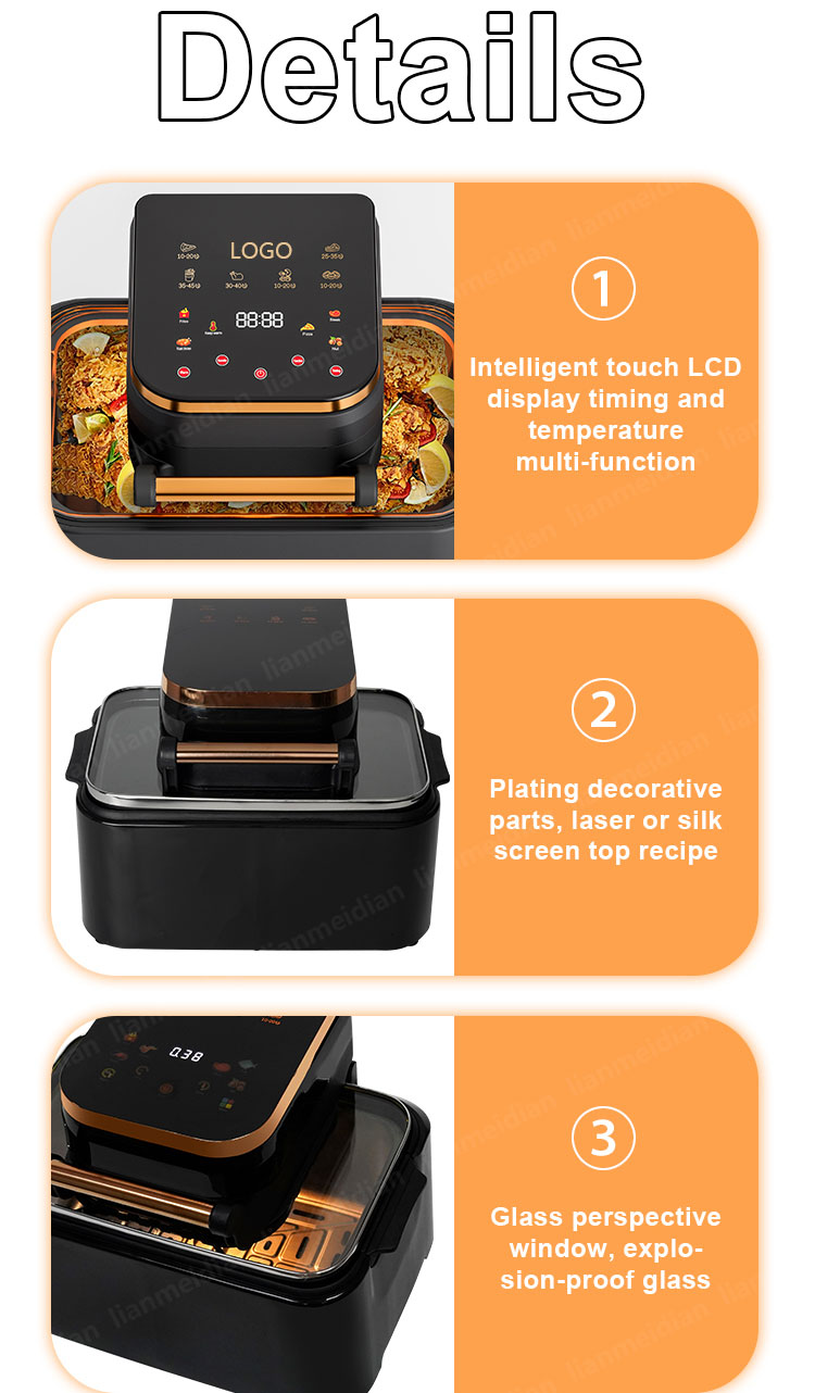 KZG11 12L Smart Air Fryer - 1400W Wide Voltage Digital Control (5)