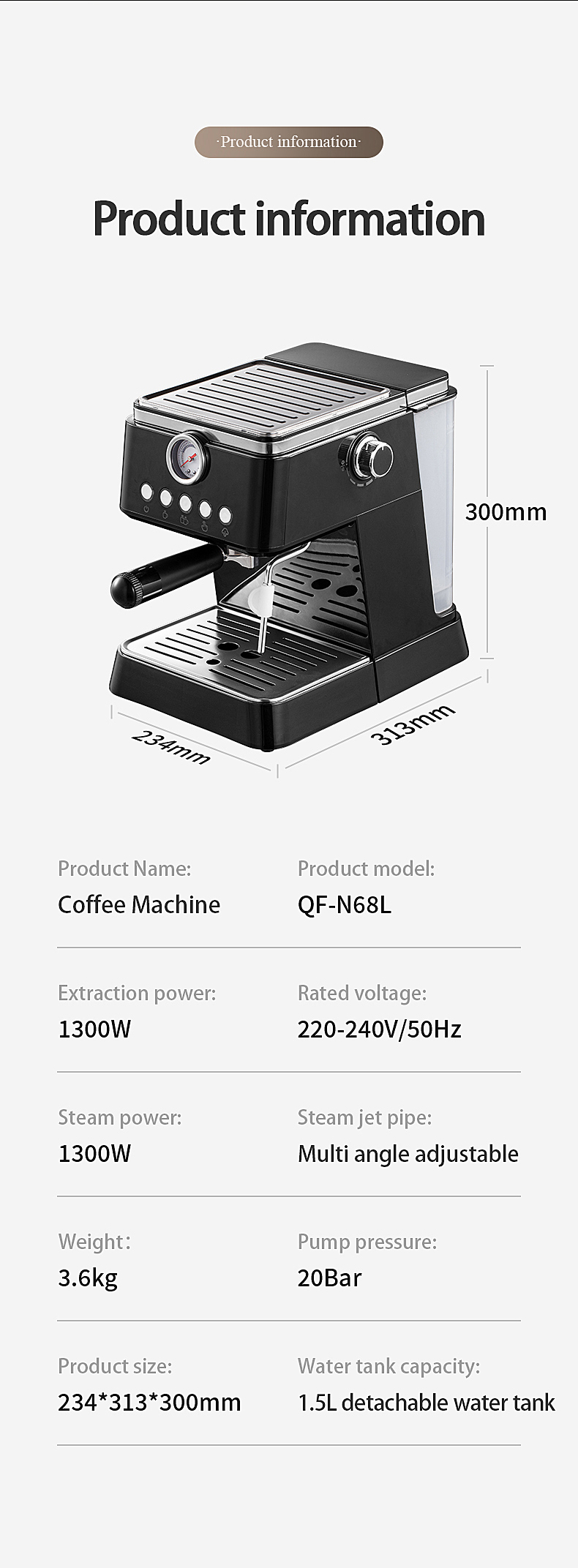 Professional Espresso Machine (8)