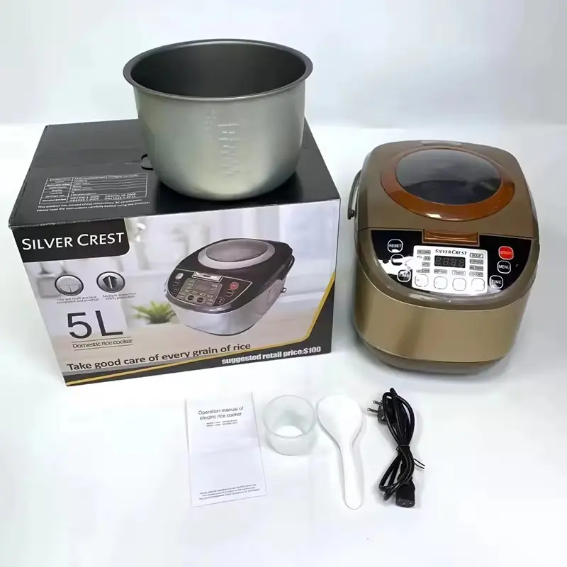 Wholesale 5L Smart Multi-Function Automatic Electric Digital Keep Warm Rice Cookers Smart Rice Cooker Silver crest Rice Cooker Supplier, Factories