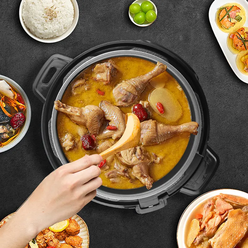 Wholesale OEM ODM NEW High Quality Commercial or Household Pressure Cooker with a Aluminium Inner Pot 5L6L New Electric Pressure Cooker Supplier, Factory