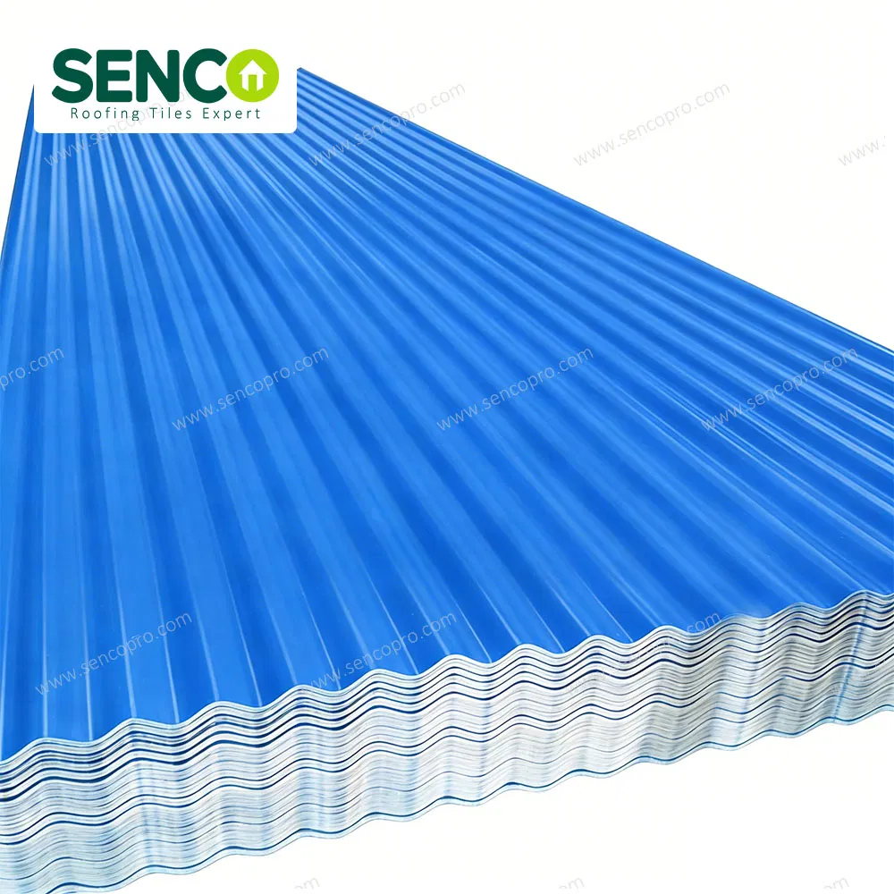 Chinese Popular Foshan Sandwich Solar Panel Monier PVC Roof Tile Plastic Roof Tile