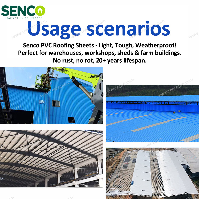 Chinese Popular Foshan Sandwich Solar Panel Monier PVC Roof Tile Plastic Roof Tile