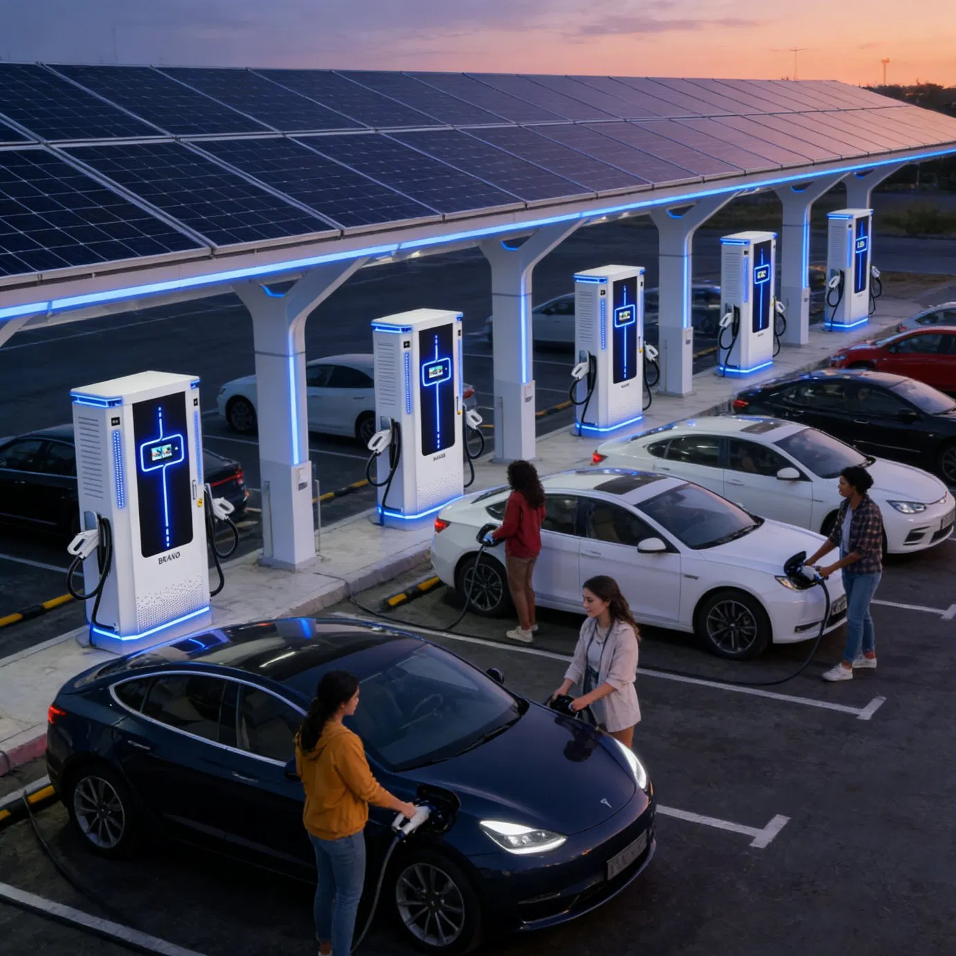 Solar CCS2 180kw EV Charging Station Ocpp 360kw Hybrid EV Charging Station CE UL