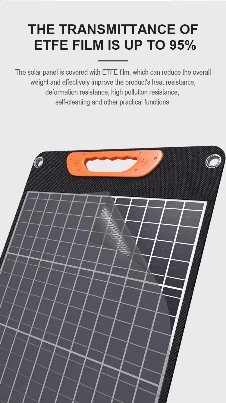 60W QC Panel Portable Solar Panel Charger Mobile Solar Portable Foldable Solar Panels for Laptop