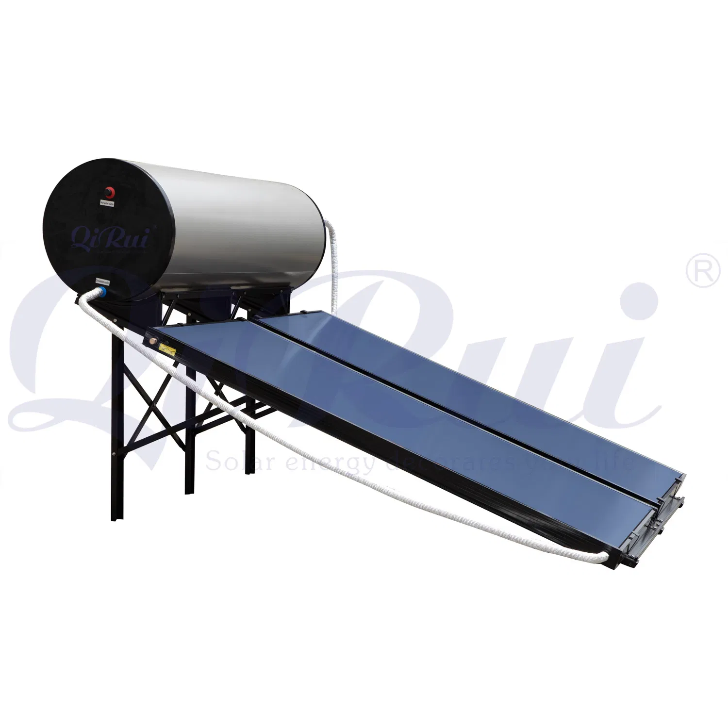 150L 200L 250L 300 Liter Enamel Jacket Tank Chauffe-Eau Solaire Indirect Geyser Pressurized Flat Plate Panel Collector Solar Hot Water Heater Heating System
