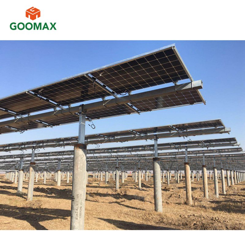 Goomax Reliable Solar PV Tracking System with Durable Ground Mount Solutions Available