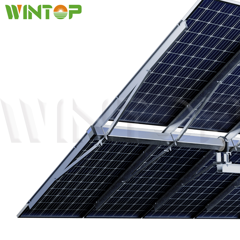 Surface Solar Tracking Bracket Single Axis Intelligent Solar Tracking System
