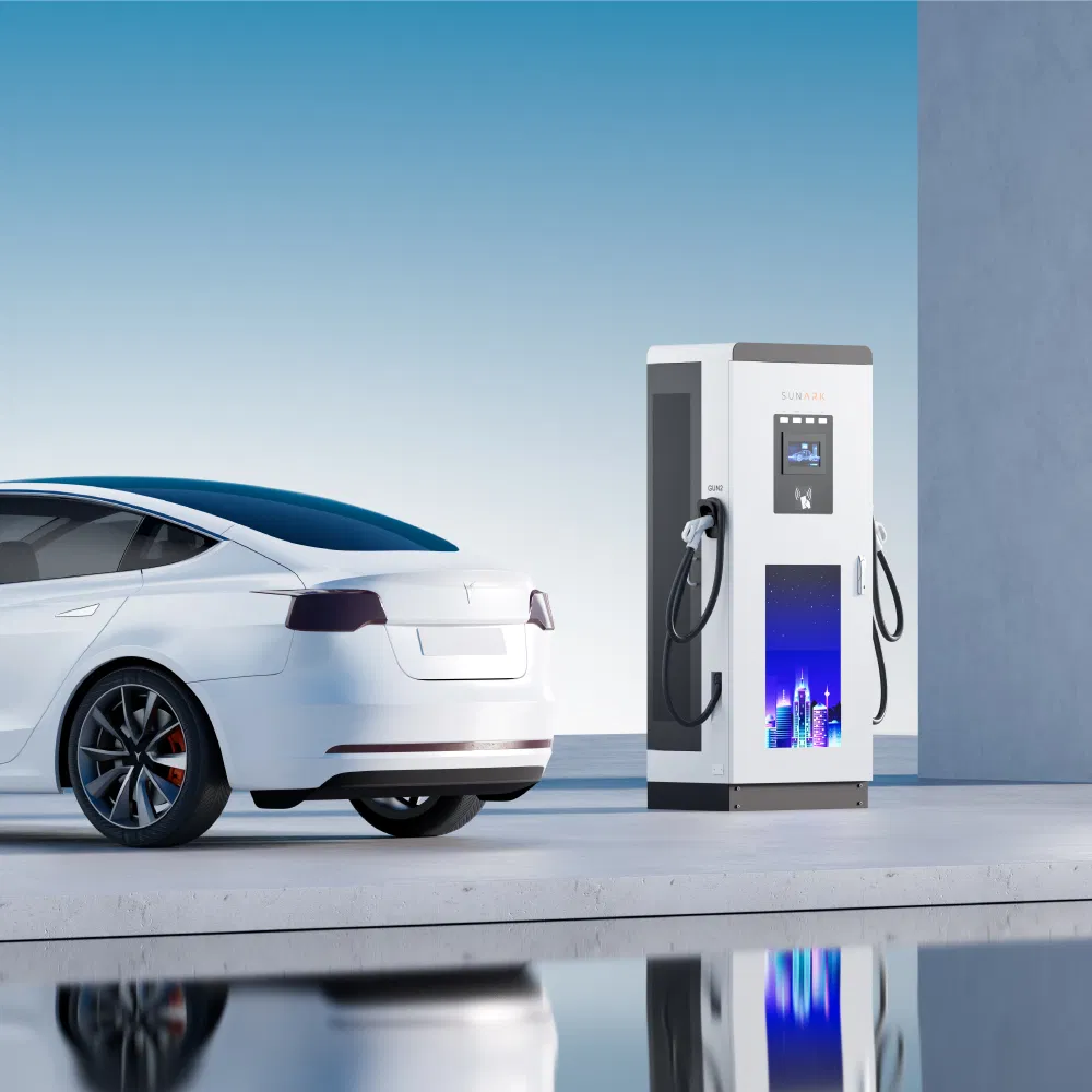 Electric Car Vehicle EV Solar Charging Station 50kw 60kw 80kw 40kw DC Fast Floor Mounted Charging Stations