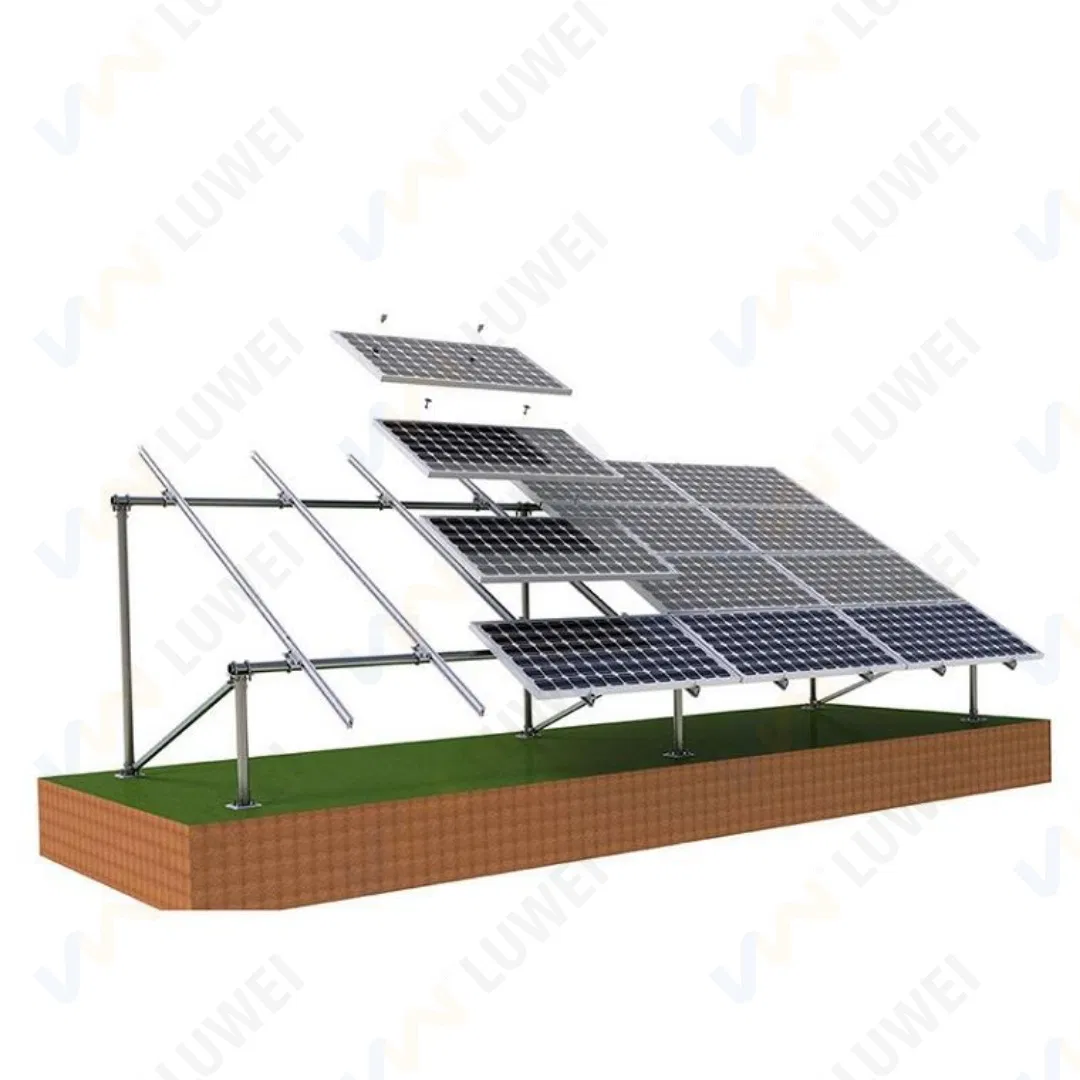 Customizable Luwei Solar Ground Mount Solutions for 5MW and 6MW